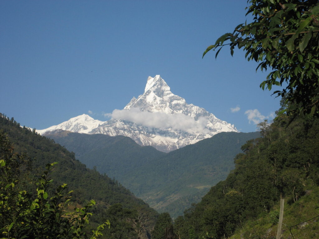 Machepuchra Himal on the way to Mardi Himal Trek