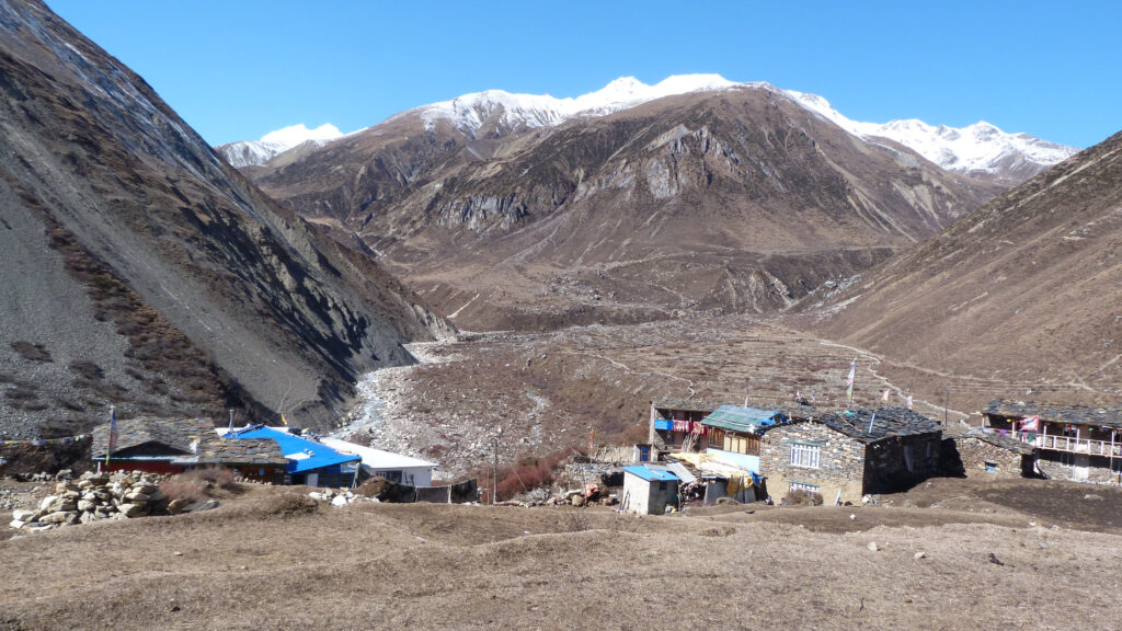 a small settlement in Manaslu region