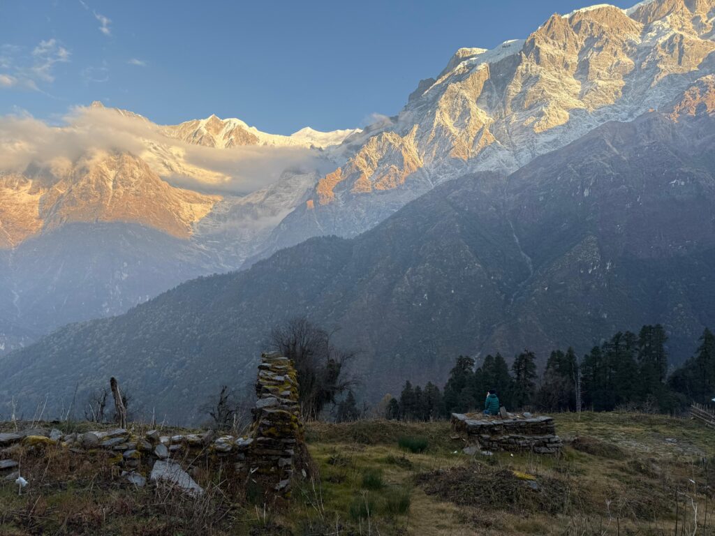 View from a hill on the way to Kori Trek