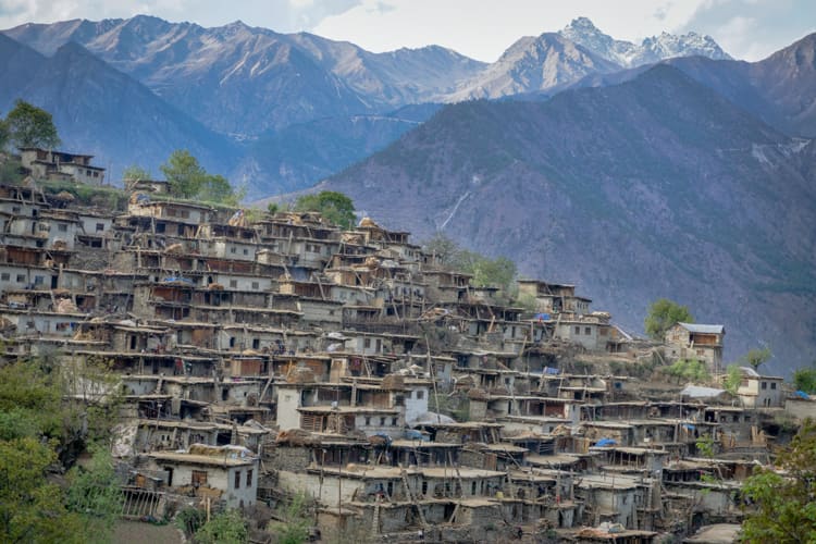 Abandonded settlement in Limi Valley