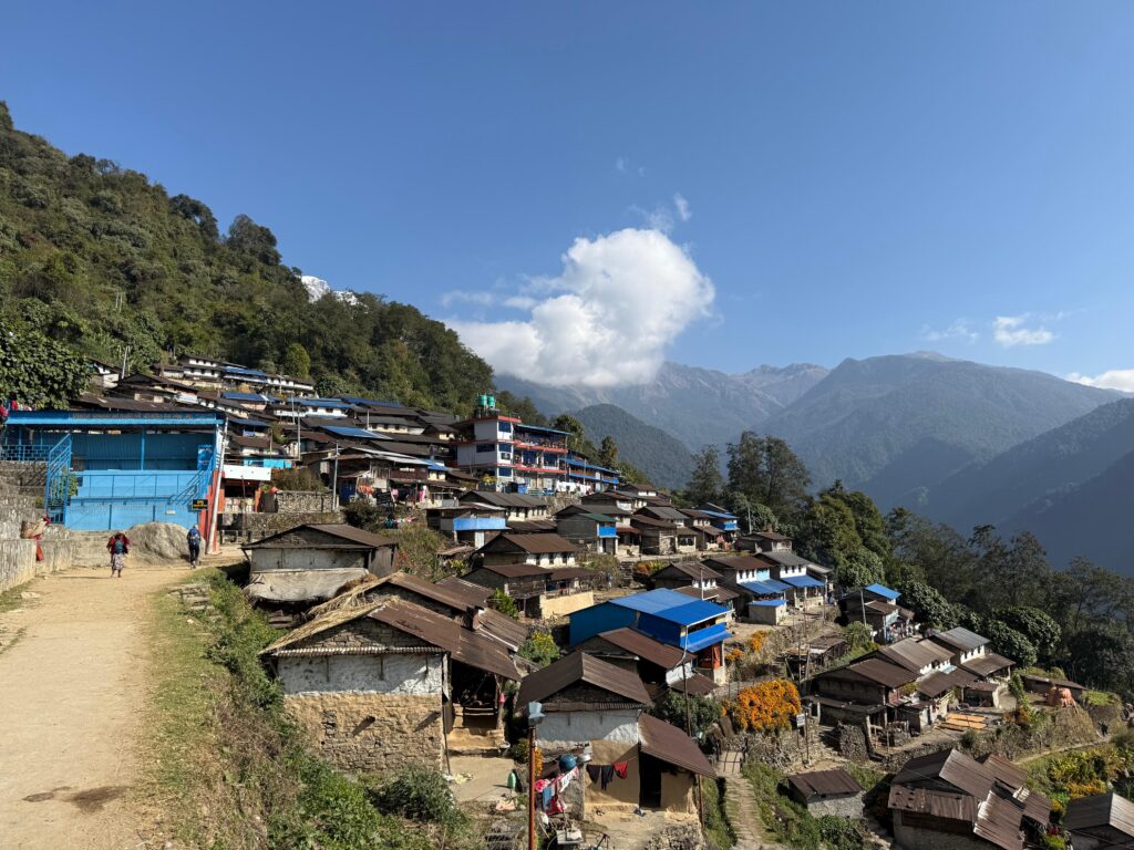 Along the Sikles Village.